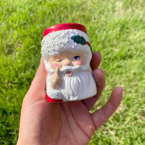 Vintage Ceramic Santa & Boot - Picture 2 of 5